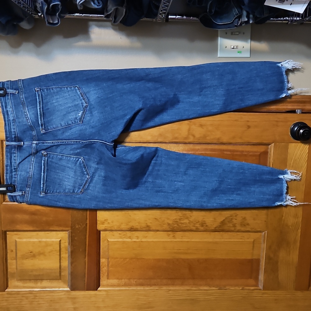 Women's Blue Ankle Cropped Jeans - Picture 6 of 12